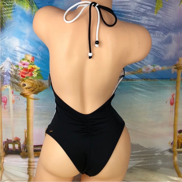 Victoria’s Secret Colorblock Halter One Piece Swimsuit - Picture 4 of 4